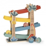 Drevená dráha Dino pre deti
