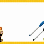 Obojstranná tabuľka A4 so vzorom Krtko