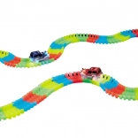 Svietiaca pretekárska dráha s LED autíčkom