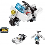 QMAN motorka 3v1 – mini stavebnica (36 dielikov)