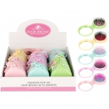 Skladací vreckový kefák so zrkadielkom 2 v 1