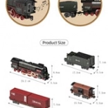 Retro vláčik so svetlami, zvukmi a dymom 138 cm