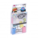 Kancelárske klipy 25 mm, sada 6 ks