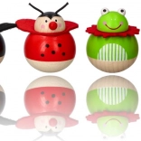 Nevyklopiteľné drevené zvieratko žabka Goki