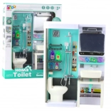 Detská kúpeľňa – sprcha, umývadlo a toaleta so svetlami a zvukmi