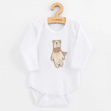 Dojčenské body s dlhým rukávom NEW BABY Polar Bear