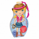 Obliekame americké bábiky Amy – omaľovánky a samolepky (slovensky)