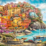 Puzzle Cherry Pazzi – krásny deň v Cinque Terre 2000 dielikov