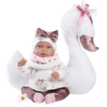 Llorens new born realistická hovoriaca bábika 44 cm s mäkkým telom