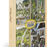 Týždenný magnetický diár Josef Lada 2026, 11 x 16 cm