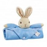 Plyšová muchláčik s králikom PETER RABBIT, modrý 37,5 × 37,5 cm