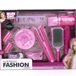 Detský vlasový salón s 12 doplnkami