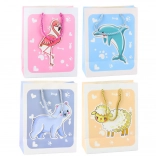 Darčeková taška zvieratká 3D pastelová