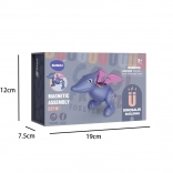 Skladací magnetický pterosaurus so zvukmi a nahrávaním