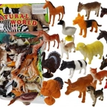 Veľká sada 20 zvieracích figúrok Farm Mat