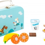 Modrý desiatový kufrík Small Foot