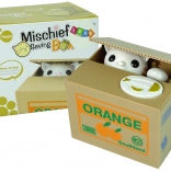 Box na peniaze Mačka sa učí šetriť Orange