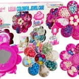 DIY sada šperkov Skladacia krabička so zrkadlom