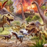 Puzzle s motívom dinosaurov Ravensburger 60 ks