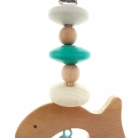 Klips na kočík Rybička Tyrkysový