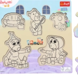 Drevená skladačka Bobaski i Miś – 5 dielov