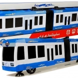 Kĺbový autobus so zotrvačníkom – modrý