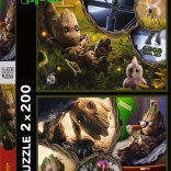 Puzzle 2×200 dielikov – I am Groot MARVEL Guardians