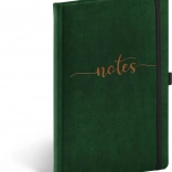 Notique linajkovaný notes so zamatovým obalom 13 × 21 cm