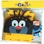 Detský rastový meter Krtko – žltý, penový, 5 dielov