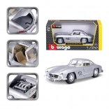Bburago 1:24 Mercedes Benz 300SL strieborná 18-22023