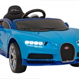 Bugatti Chiron detské elektrické autíčko modré s diaľkovým ovládaním