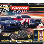 Autodráha Carrera GO Street Legends 1:43 s loopingom a americkými muscle vozidlami