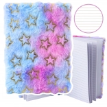 Plusový zošit s motívom zlatých hviezd v pastelových farbách A5