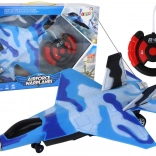 Diaľkovo ovládaná stíhačka so zvukovými a svetelnými efektami