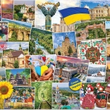 Puzzle EUROGRAPHICS Ukrajina 1000 dielikov