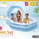 Nafukovací rodinný bazén so strieškou