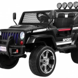 Detské elektrické auto Raptor Drifter čierne s diaľkovým ovládačom a pohonom 4x4