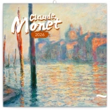 Poznámkový kalendár Claude Monet 2026, 30 x 30 cm