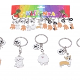 Prívesok na kľúče so psou labkou