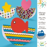 Djeco 3D hojdačky omalovánky pre deti