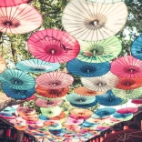 ravensburger puzzle moment dáždniky 200 dielikov