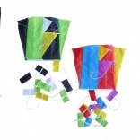 Farebný lietajúci šarkan nylon 60x45 cm