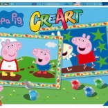 CreArt maľovanie podľa čísel – PRASIATKO PEPPA