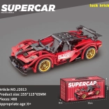 Stavebnica športové auto červené 482 dielov