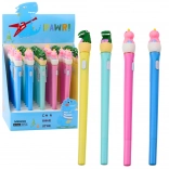 Svietiace dinosauří pero s LED osvetlením a viečkom