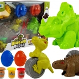 Ciastolina Dino Vajíčka Sada 12 Častí 4 Farby