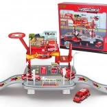 Hasičská stanica s autami a vrtuľníkom – český obal