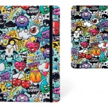 Zápisník A5 s tvrdými doskami, graffiti dizajn