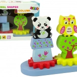 Drevené zvieratkové triedenie Sova Panda s Ozubenými Kolieskami