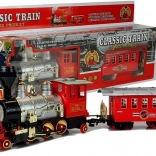 Klasický vláčik na batérie s dymom, zvukmi a svetelnými efektmi